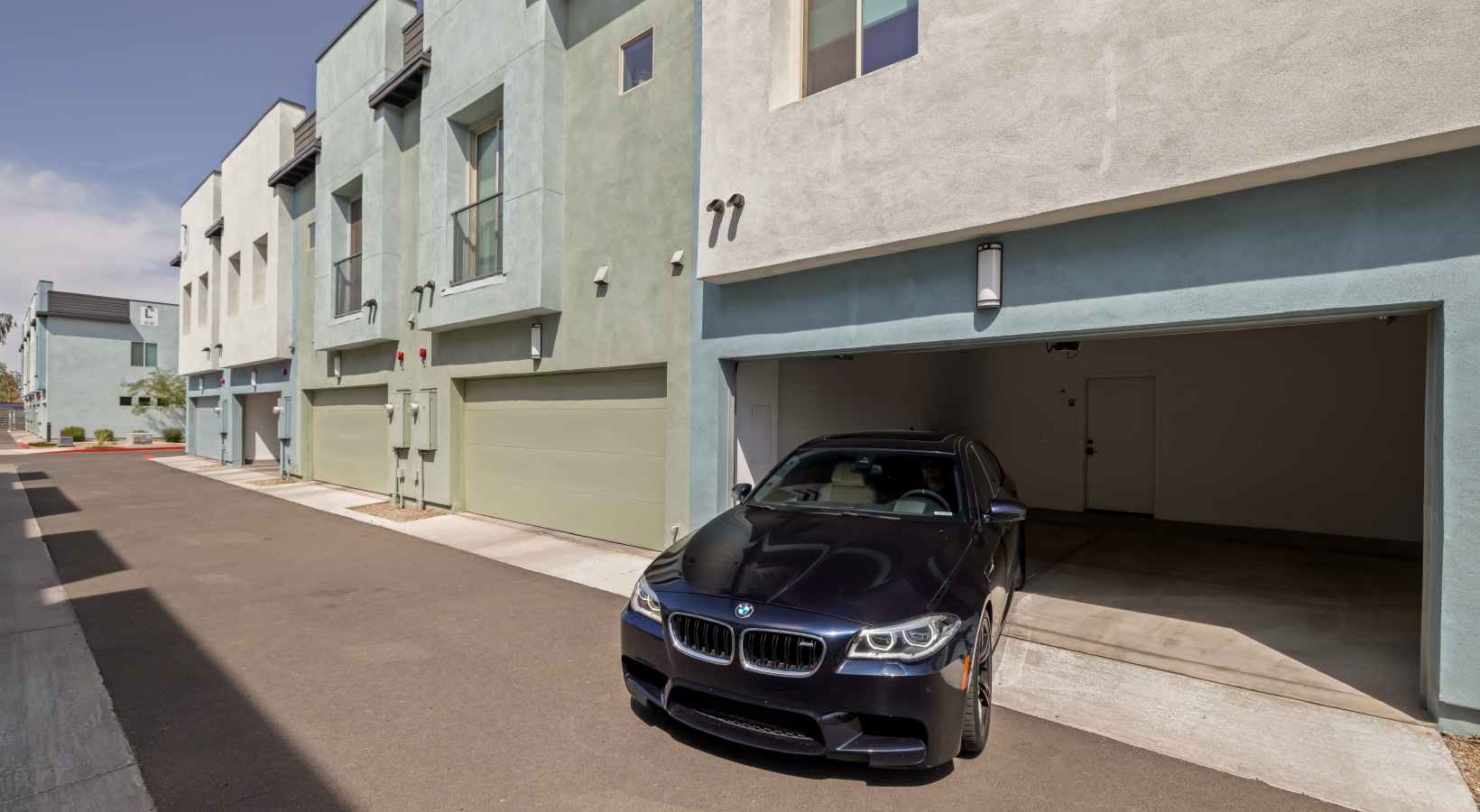 Garage parking at Canopy at the Trails.