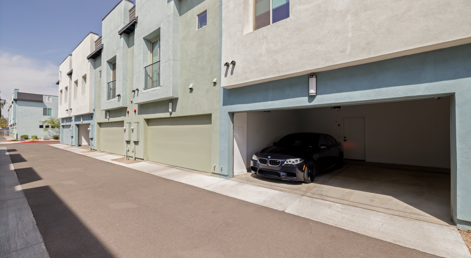 Garage parking at Canopy at the Trails.